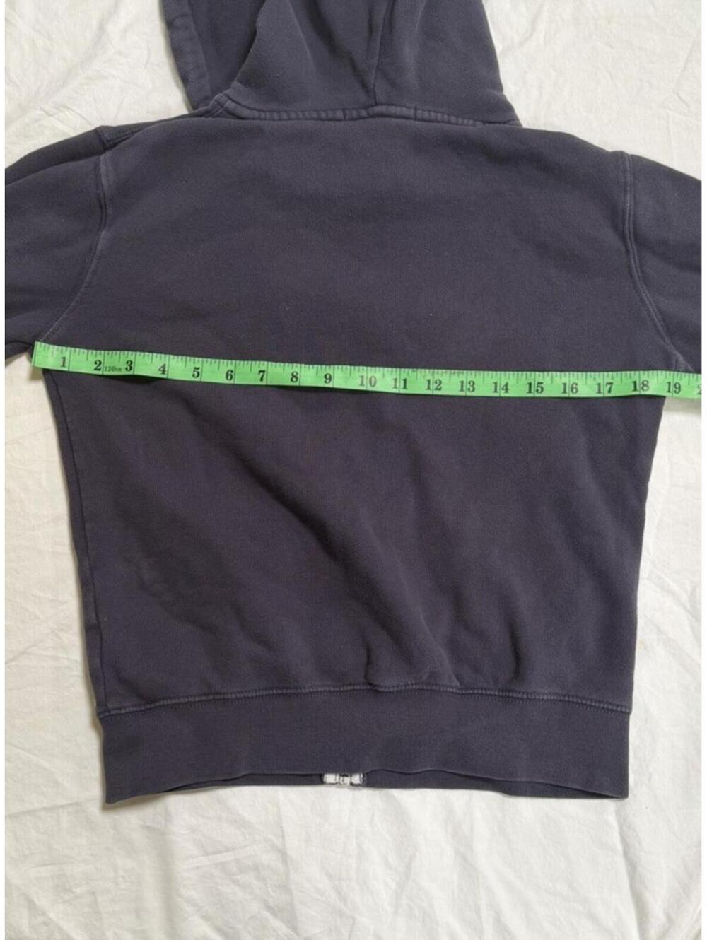 Brandy Melville Dark Gray Full Zip Hoodie Fleece Women's Long Sleeve - Picture 5 of 5